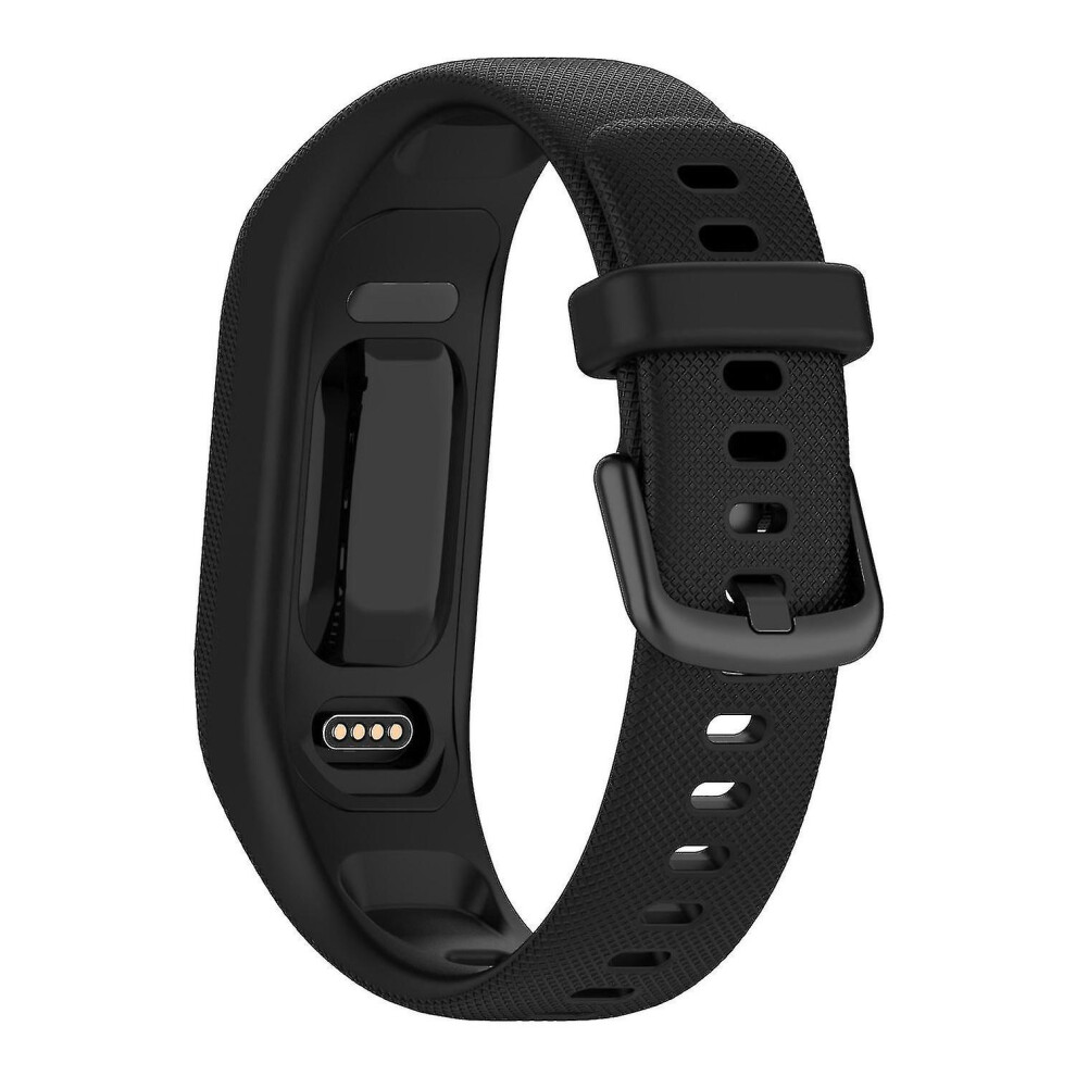 (Black) 3pcs Soft Silicone Bands For Garmin Vivosmart 5 Straps Replacement Sport Colourful Strap For Vivosmart 5 Wristbands