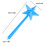 (Blue) Salt magic Wand Salt And Pepper Shakers 2