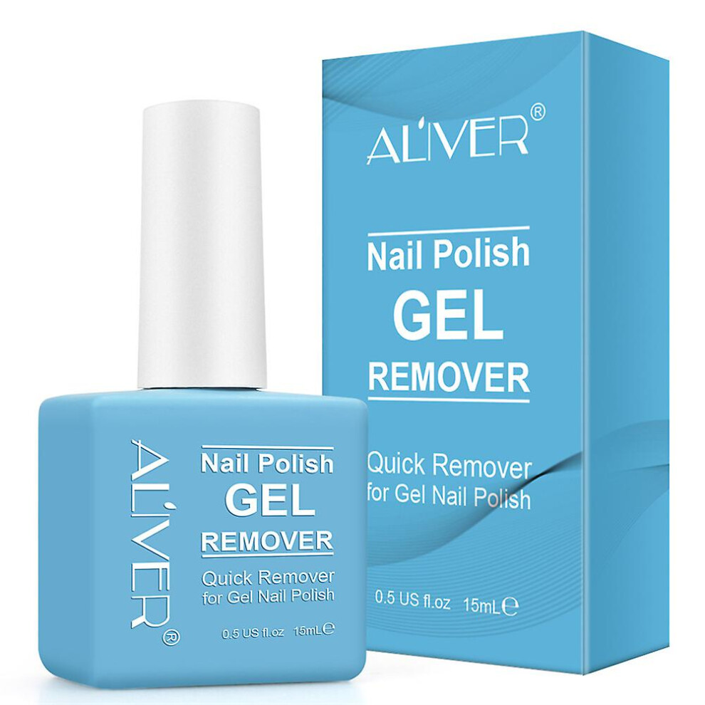 Aliver Soak-off Gel Acrylic Nail Polish Magic Quick Burst Manicure Remover 15ml