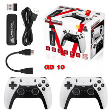 (B) Gd10 Pro Video Game Stick Console 2.4g Double Wireless Controller Game 4k 58000 Games 256gb Retro Games Boy Christmas Gift