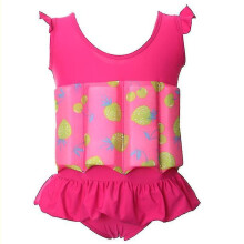 (Rose Red, XL) Floating Buoyancy Swimsuits One Piece Float Suit Swimwear For Kids