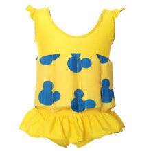 (Yellow, XL) Floating Buoyancy Swimsuits One Piece Float Suit Swimwear For Kids