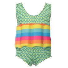 (Green, XL) Floating Buoyancy Swimsuits One Piece Float Suit Swimwear For Kids