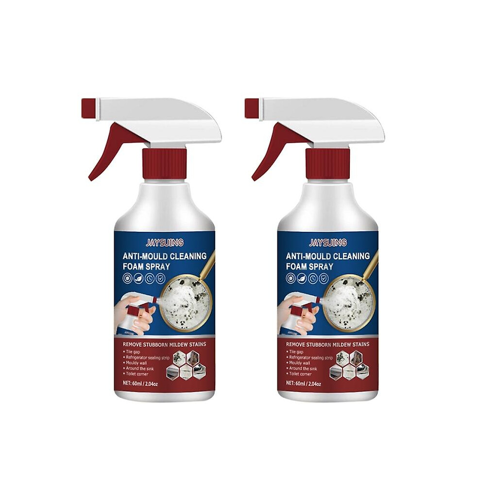 2x Anti-mould Spray, Mould Cleaner Anti-mould Cleaning Foam, Powerful Multi-purpose Foam Cleaner, Removes Stains Foam Bathroom