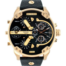 Diesel DZ7371 MR Daddy 2.0 Gold Case Men's Watch - 57mm Quartz, Leather Strap, 3ATM Water Resistant | Ced-48978897731903