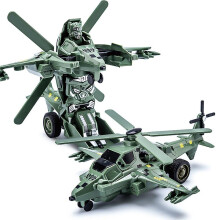 (Green Helicopter) Boys Transformer Toys Tank Vehicle Transformers Kids Robot Children's Birthday Gift