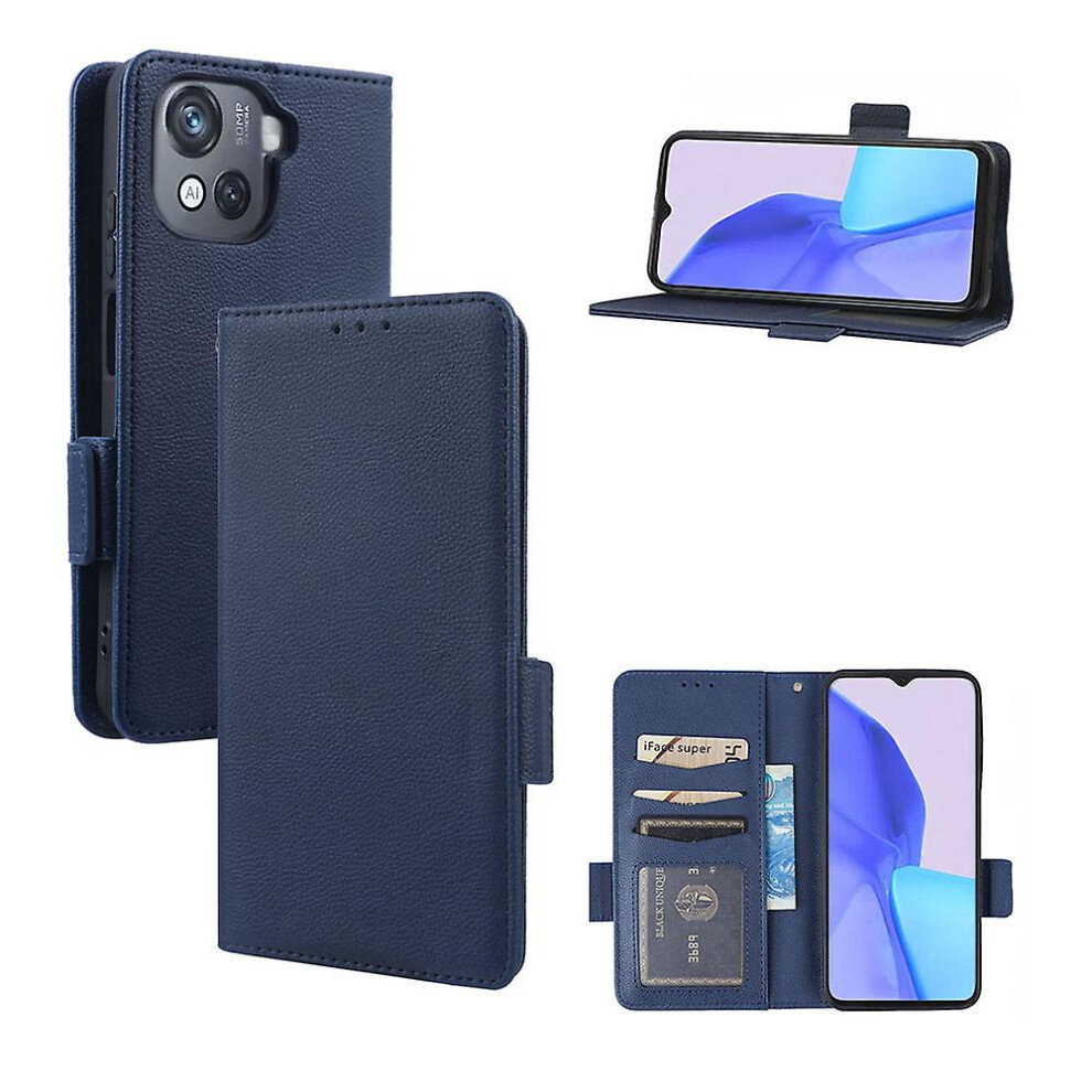 (Blue) Case For Blackview Oscal C80 Leather Flip Cover Card Slots Magnetic Closure Wallet Compatible With Blackview Oscal C80 Case Blue 3010291326250