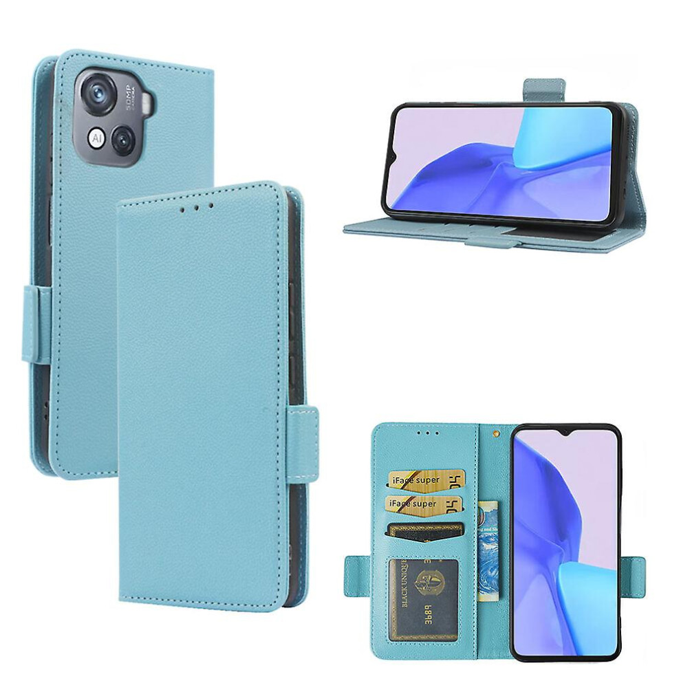 (Sapphire) Case For Blackview Oscal C80 Leather Flip Cover Card Slots Magnetic Closure Wallet Compatible With Blackview Oscal C80 Case Blue 3010291326267