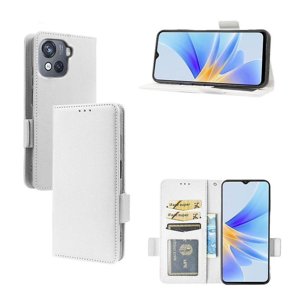 (White) Case For Blackview Oscal C80 Leather Flip Cover Card Slots Magnetic Closure Wallet Compatible With Blackview Oscal C80 Case White 3010291326274