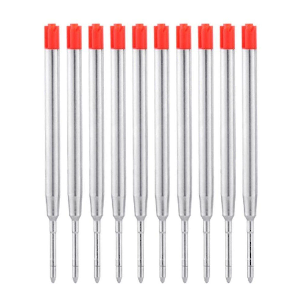 (Black) 10pcs Replaceable Ink Refills Ball Points Pen Refills 1.0mm Point Pen Refills
