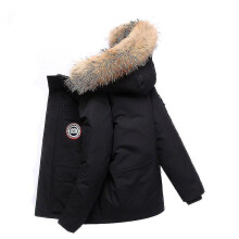 (Black, S) 2023 New Men's Down Jacket Clothing Thickened Tooling Couple's Coat Winter Outdoor Large Down Men And Women