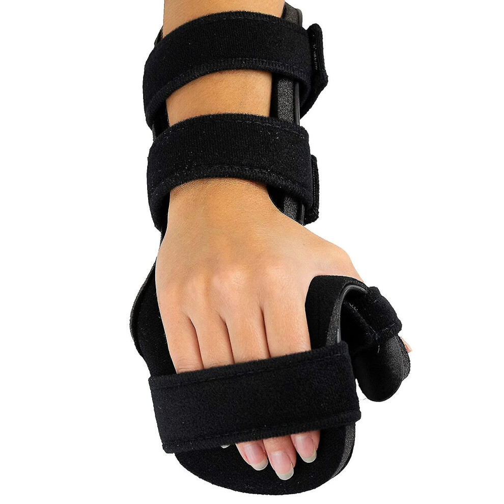 (Right, Medium) Stroke Hand Splint- Soft Resting Hand Splint For Flexion Contractures, Comfortably Stretch And Rest Hands For Long Term Ease With Functional Hand Spli