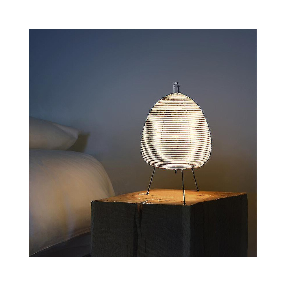 (B Lamp, UK Plug) Japanese Design Akari Noguchi Yong Table Lamp Printed Rice Paper Lamp Bedroom Desktop Home Loft Decor Square Tripod Floor Lamp