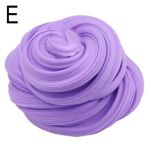 (Purple) Creative Slime Toys Colorful Fluffy Foam Clay Safe Non Toxic Decompression Cotton Butter Mud Children's Toys