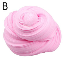 (Pink) Creative Slime Toys Colorful Fluffy Foam Clay Safe Non Toxic Decompression Cotton Butter Mud Children's Toys