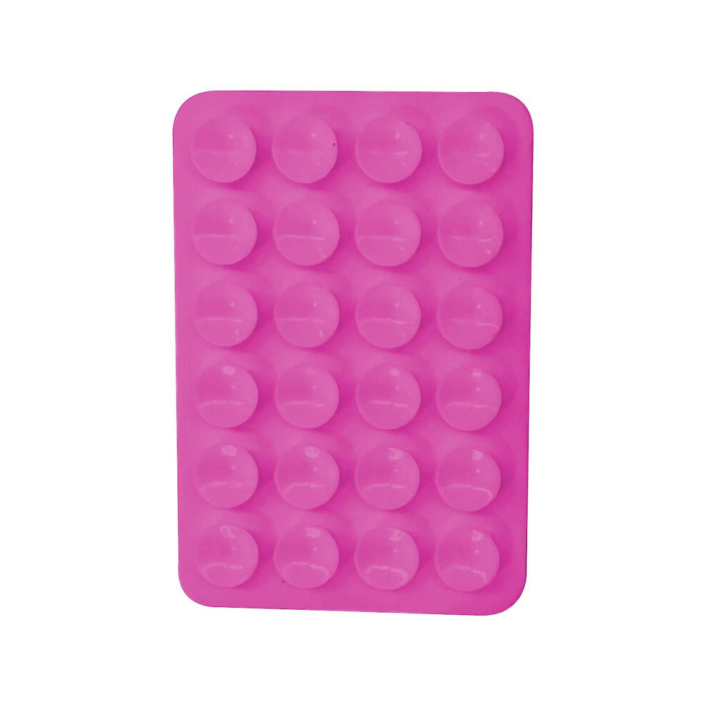 (purple) 5pcs Silicone Suction Phone Case Adhesive Mount, For Iphone