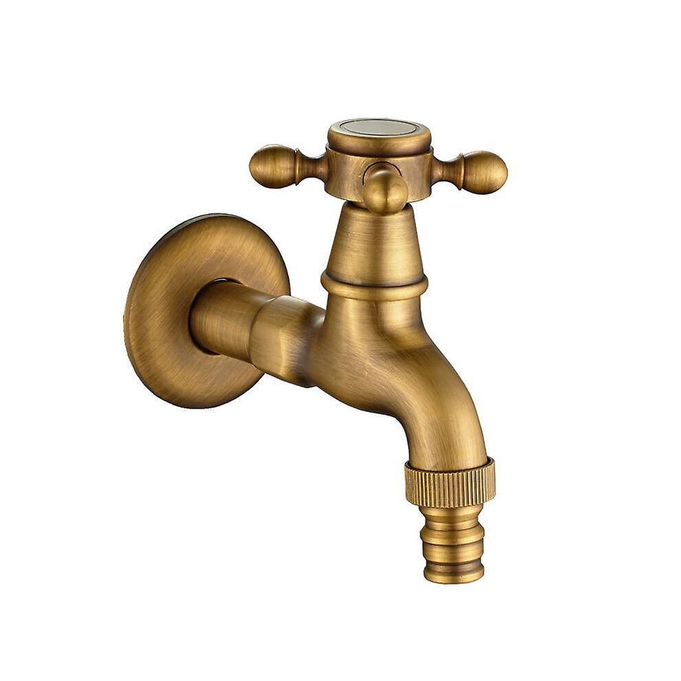 Vintage Single Handle Cold Water Faucet G1 / 2 - Wall Mounted Bathroom Sink Mop Faucet (bronze)