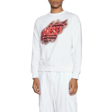 (White, XL) DIESEL S Ginn E9 Felpa Mens Pullover Sweatshirt