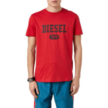 (Red, S) DIESEL T DIEGOR K46 Mens T Shirts Cotton Tee
