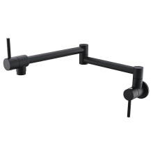 (black) Wall Mounted Rose Gold Pot Filler Folding Kitchen Faucet Tap