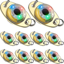 10 Pieces Led Fishing Lures Fishing Spoons Lighted Bait Flasher