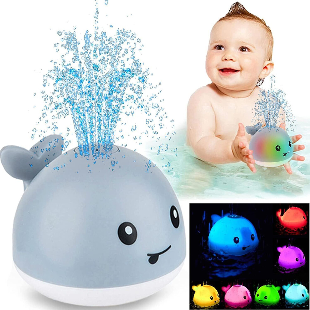 Baby Bath Toys, Whale Automatic Water Spray Bath Toys, With Led Lights