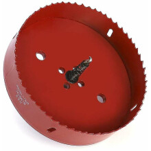 Bi-metal Hole Saw 150 Mm, Hss M42 High Speed Steel, With Hexagonal Shank And Drill Bit For Aluminium, Iron And Wood