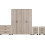 Seconique Oliver 4 Door Wardrobe Bedroom Set Light Oak Effect 4 Items 1