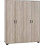 Seconique Oliver 4 Door Wardrobe Bedroom Set Light Oak Effect 4 Items 2