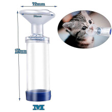 (M, 2 pieces) Dog Cat Inhaler Spacer Feline/cannie Aerosol Chamber Inhaler For Adults Children Cats/dogs Come With 3 Size Mask And Instruction