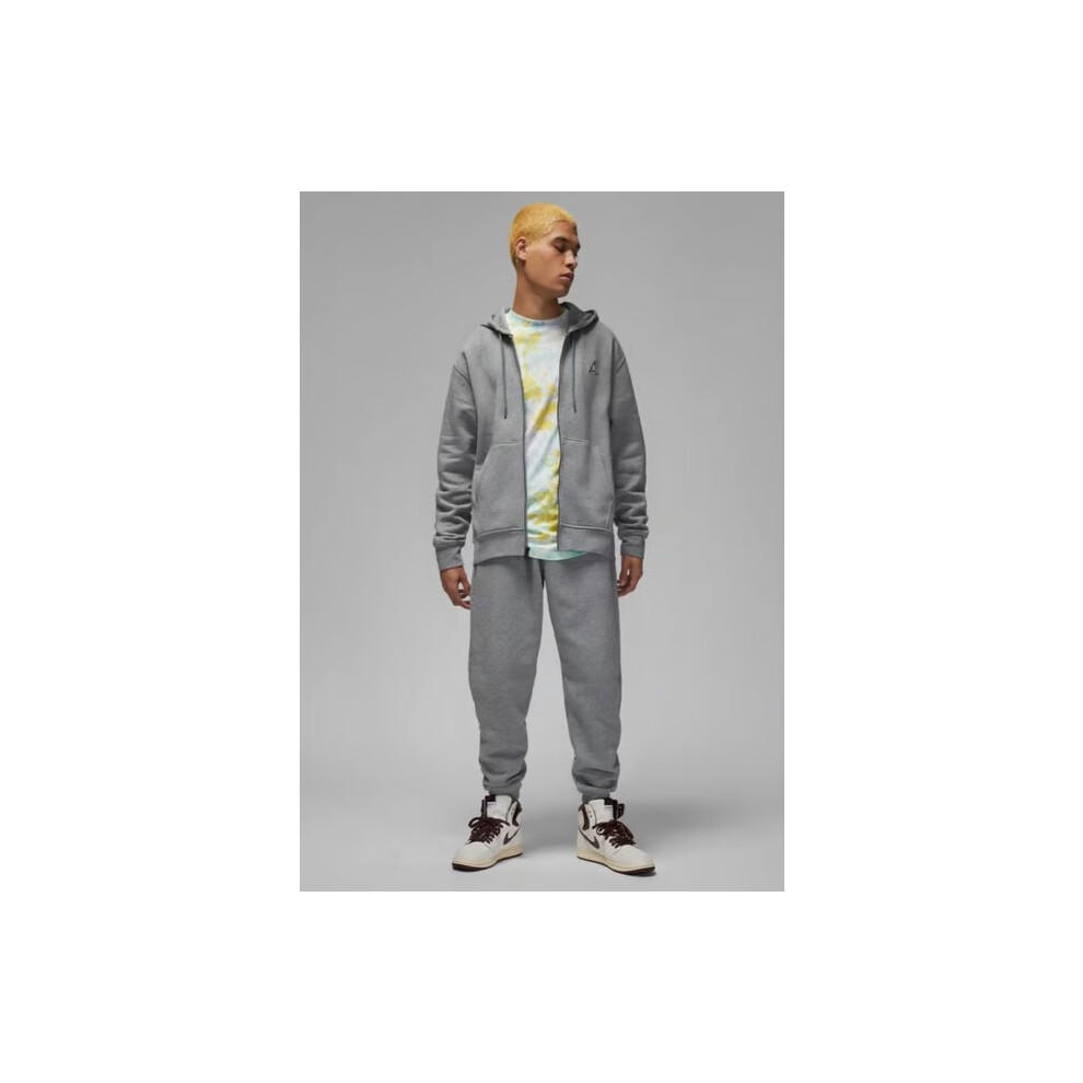 (Medium) Nike Air Jordan Fleece Logo Tracksuit Set Grey