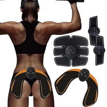(Hip Massager x 1pcs) Exquisite Ems Hip Trainer Muscle Stimulator Abs Fitness Buttocks Butt Lifting Buttock Toner Trainer Slimming Massager Unisex