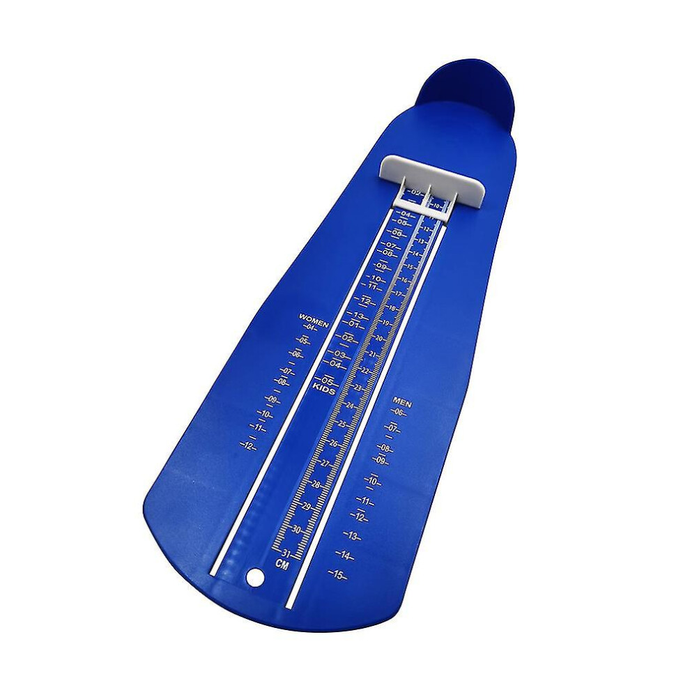 (Blue) Professional Foot Measurement Device Us Standard Shoe Sizer Shoe Measuring Device Ruler