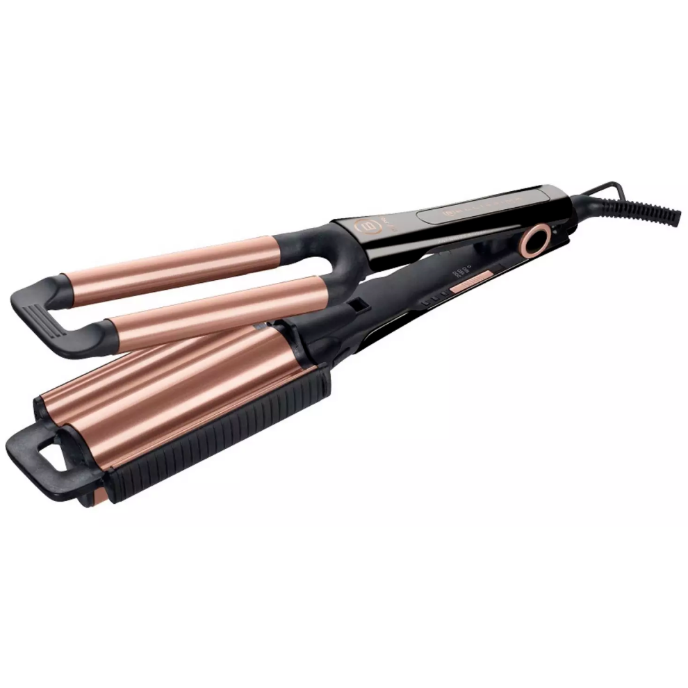 Bellissima Black Imetec 11750 Hair Straightener Beach Waves 2In1 Hot Air Styler