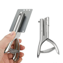 Single Hole Punch Heavy Duty Punch Paper Punch Portable Handheld Long Hole Punch (6mm)