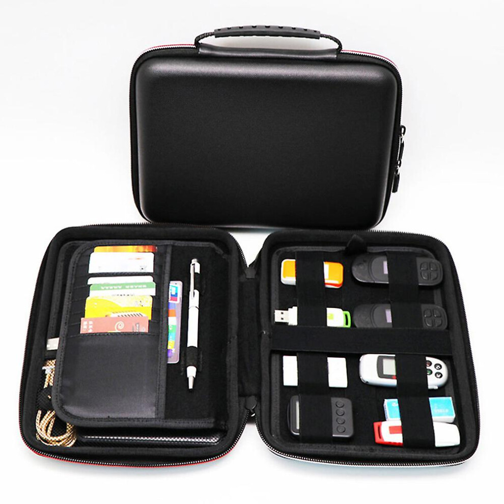 Usb Organizer Pocket Hard Drive Protective Case For Usb Sticks, Sd Cards, Memory Cards, Power Bank, Cables, Headphones 3010291394631