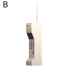 Classic Old Vintage Outdoor Retro Brick Dual Sim Mobile Cell Phone Model White