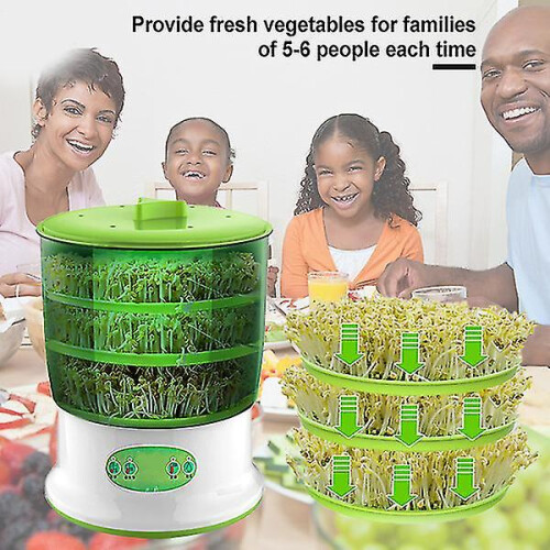(2 Layer, UK) Automatic Sprouter Machine Bean Sprouts Growing Machine Large-capacity Sprouting_b 2
