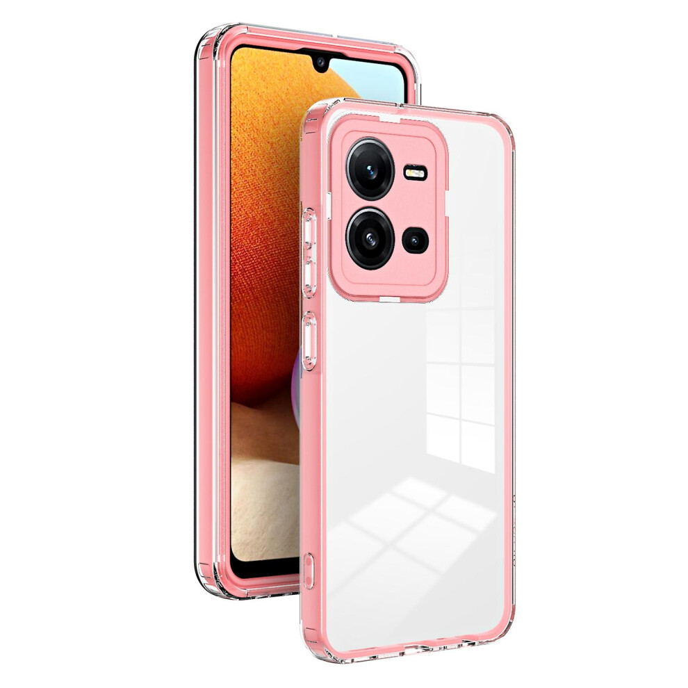 (Pink) Tpu Pc Phone Case For Vivo V25 5G / V25e 4G For Vivo V25 5G / V25e 4G Pink 3010291401513