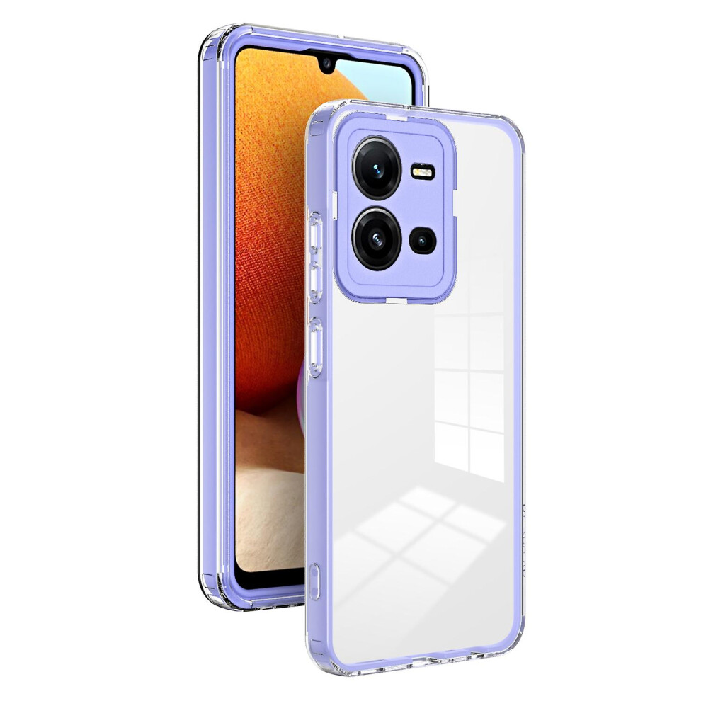 (Purple) Tpu Pc Phone Case For Vivo V25 5G / V25e 4G For Vivo V25 5G / V25e 4G Purple 3010291401520