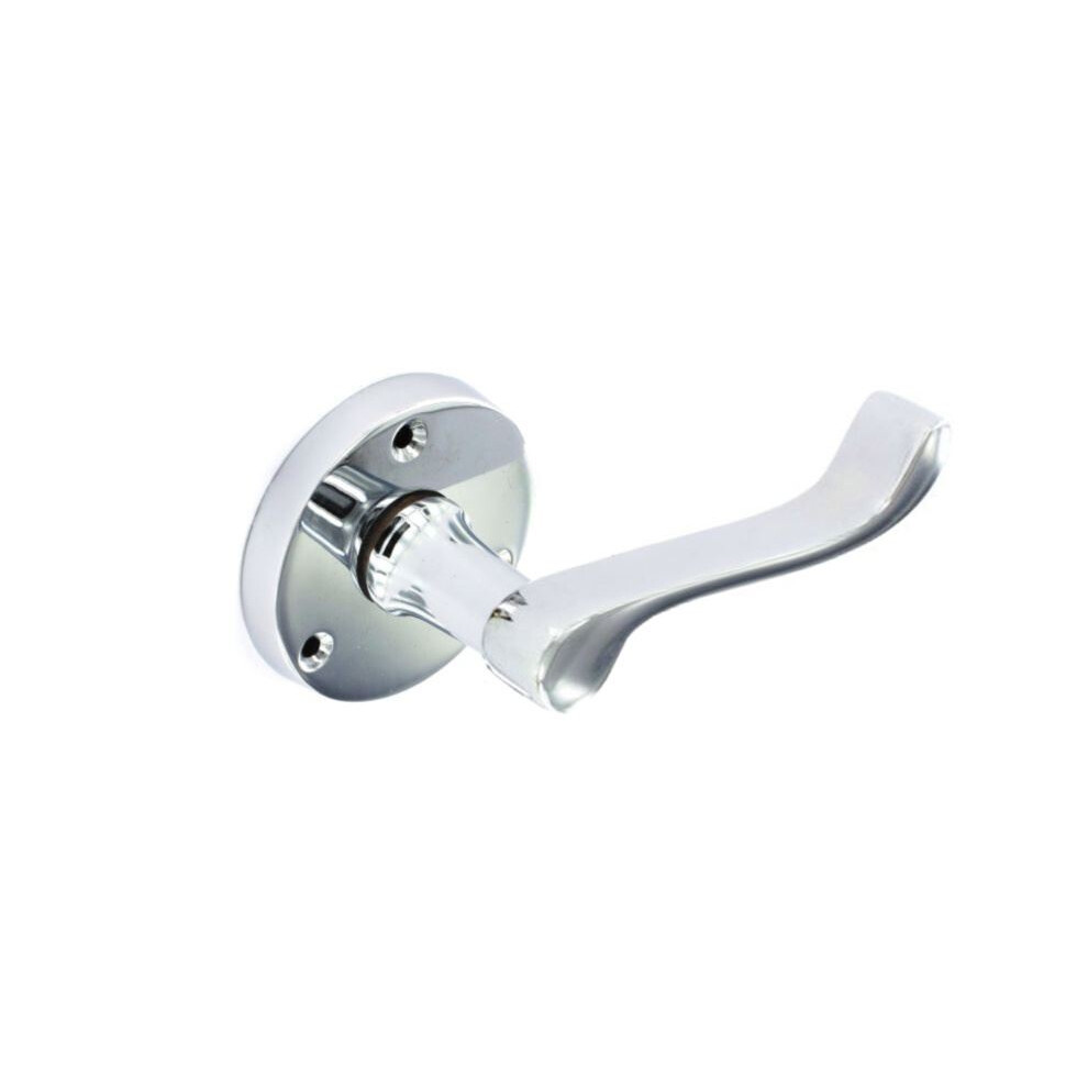 Securit - Chrome Round Latch Handles (Pair) - 60mm