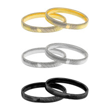 3 Pairs Sleeve Garters Anti-slip Shirt Sleeve Holders Garters Stretch Metal Armbands Sleeves For Women Men