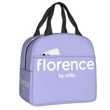 (6) Florence By Mills Lunch Box Women Waterproof Thermal Cooler Food Insulated Lunch Bag Office Work Resuable Picnic Tote Bags