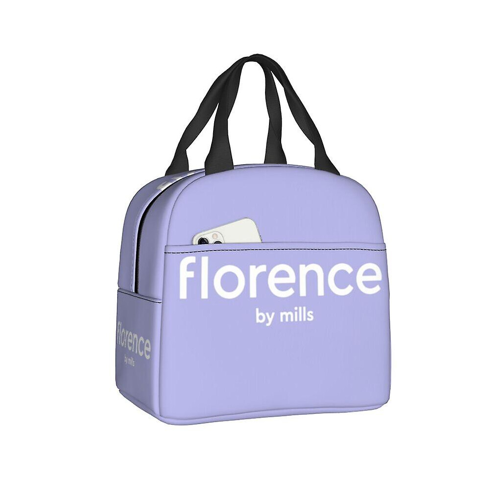 (6) Florence By Mills Lunch Box Women Waterproof Thermal Cooler Food Insulated Lunch Bag Office Work Resuable Picnic Tote Bags