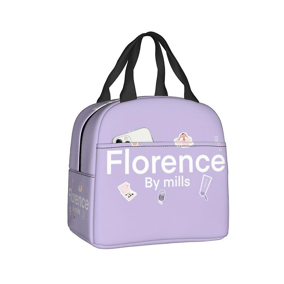 (10) Florence By Mills Lunch Box Women Waterproof Thermal Cooler Food Insulated Lunch Bag Office Work Resuable Picnic Tote Bags