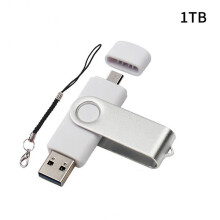 (1TB white) New Xiaomi Otg Usb Flash Drive Micro Usb Pen Drive 512gb 256gb 2tb 1tb Usb Stick 2.0 Pendrive