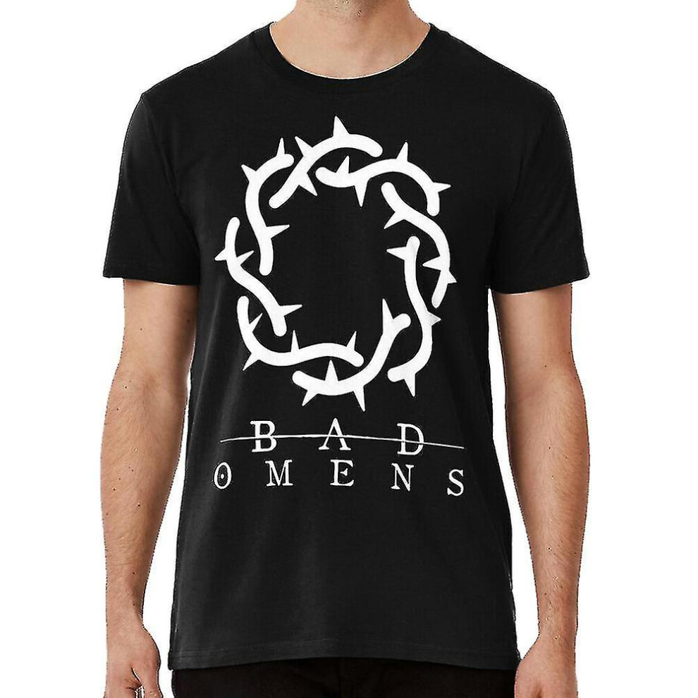 (M) Bad omens band logo t-shirt bad omens album - HZPLSM
