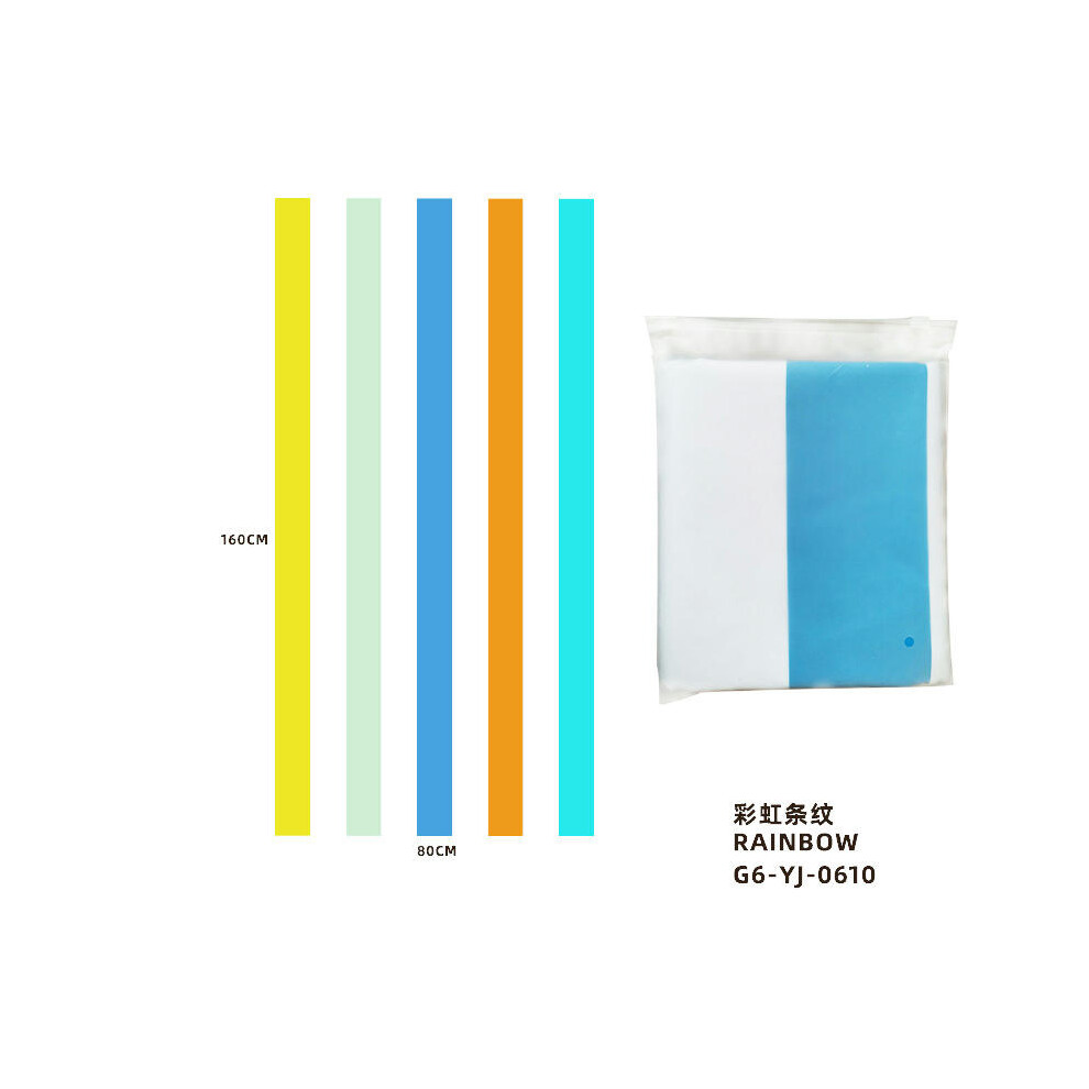 (G6-yj-0610 rainbow stripe, 80*160cm (waterproof matte bag)) Foreign Trade Printed Beach Towel Amazon Adult Print Swimming Towel Beach Seat Shop Towel-image-OPC-PDX8RRD-NEW