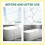 (yellow) Ceramic Tile Glue Adhesive Scratch Cracks Repair Paste Kit With Scraper And Stirring Tools 2