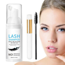 Eyelash Mousse 60ml Eyelash Extension Deep Cleaning Foam Makeup Cleansing Foam Beauty Products Mascara Remover Glue Salon Use